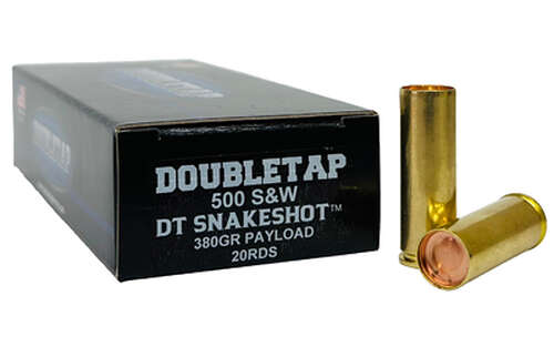 Ammunition DoubleTap Ammunition SnakeShot 500S&WMagnum DBLTAP SNAKESHOT 500S&W 380GR 20/500 • Model: SnakeShot